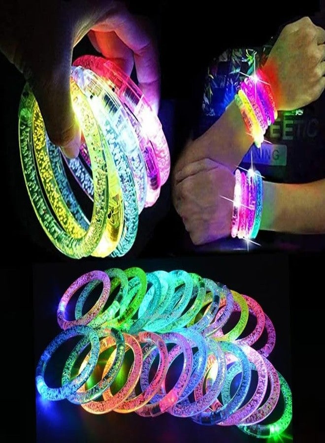 SSKR Pack of 1 Piece Glow in the Dark Flashing Light Up LED Bracelet Set for Party Favors, Gifts for Kids, Adults, Glow Accessories, Birthday, Carnival, Rave Concert Decorations | Multicolor - Image 2